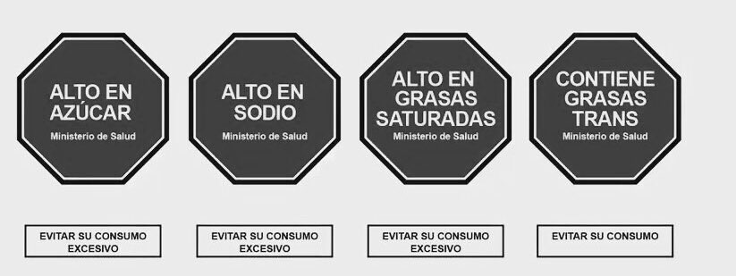 Etiquetado octogonal aprobado por el Minsa