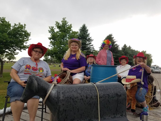 Here is a picture of our Red Hat Ladies float! https://t.co/6YeHbrwqwW<a href="/tag/skype"class="tags"><span>#skype</span></a>