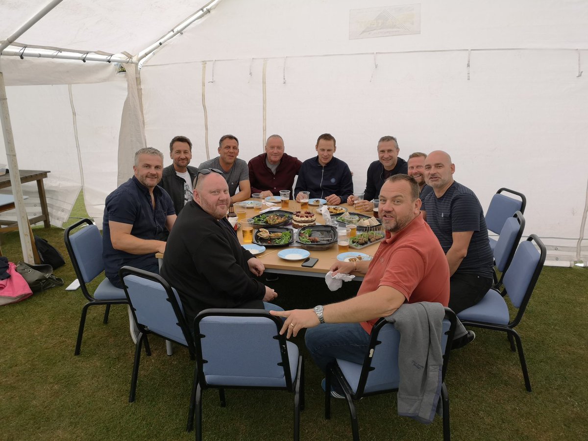davereidy's tweet image. Excellent hospitality from 
@LeekCricketClub for their annual beer festival #goodspread