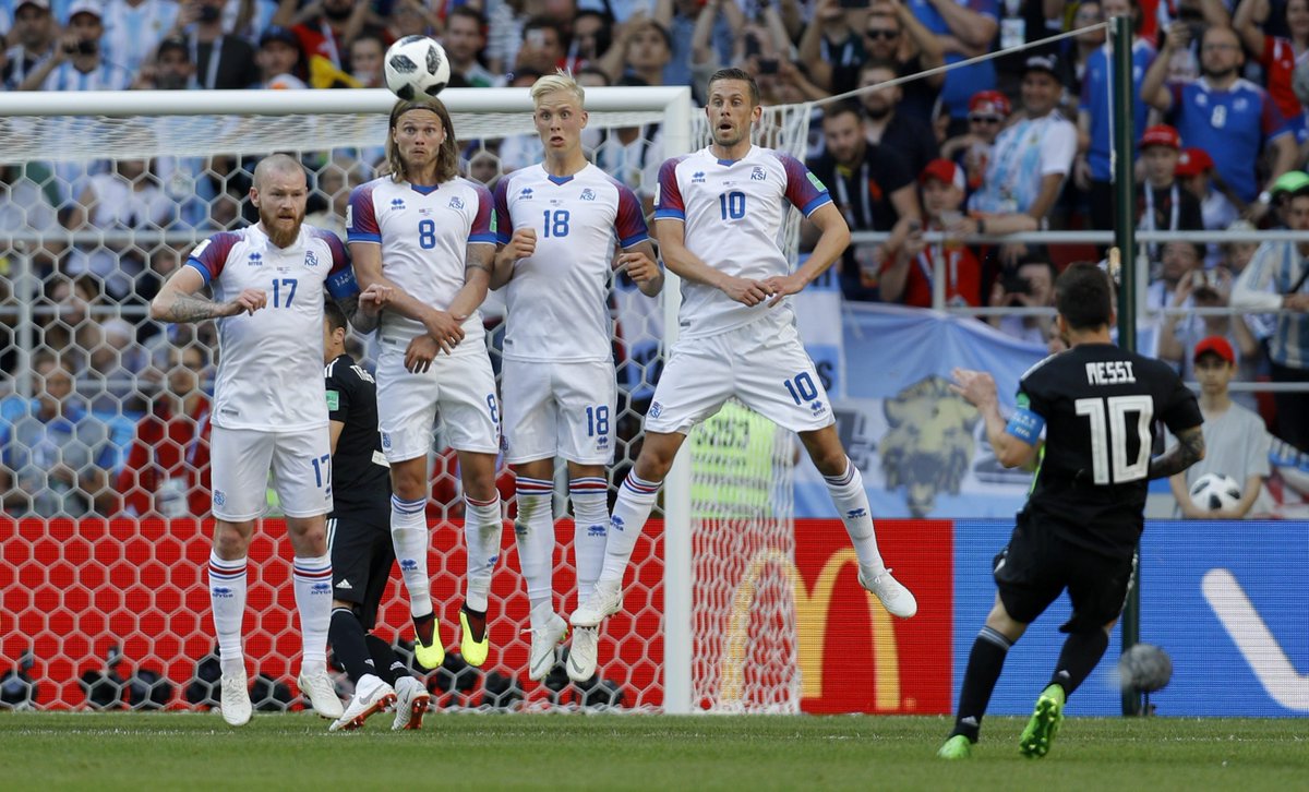 airnewsalerts's tweet photo. #WorldCup Football: On their debut in #FIFAWorldCup, #Iceland hold #Argentina to 1 - 1 draw. #AGRISL #FifaWorldCup2018 https://t.co/K9iSFjdfMi