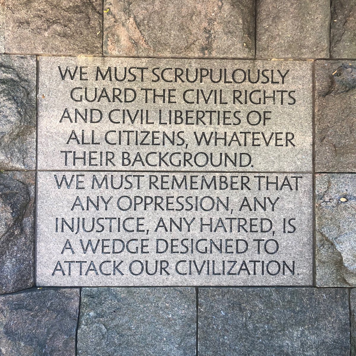 CapehartJ's tweet photo. President Franklin Delano Roosevelt's words resonant to this very day. https://t.co/1DNtZv8B2r