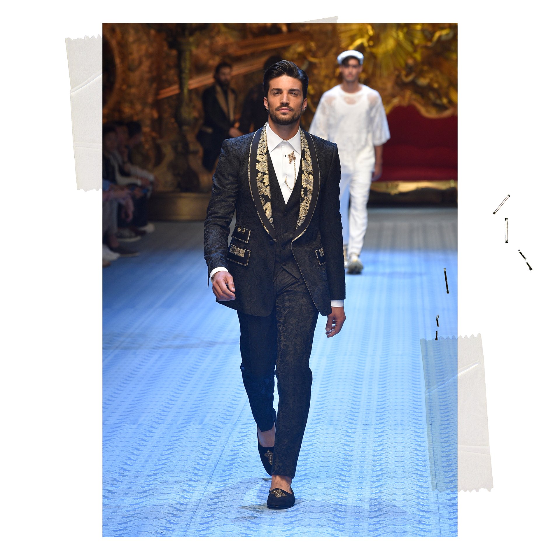 Dolce Gabbana on X Mariano Di Vaio walks the DGDNA Men s Fashion Show. DGMenSS19 mfw DGMen DolceGabbana https t Cz8w8zsMr6 X