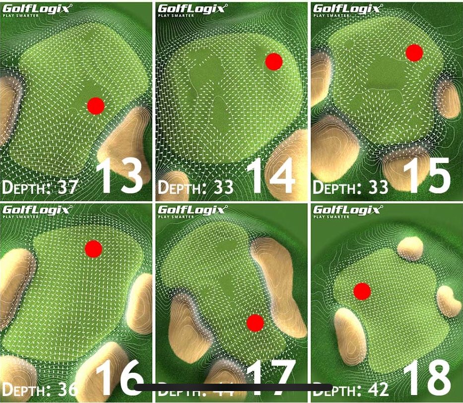 on Twitter "Day 3 pin placements at Shinnecock 👀 Graphics