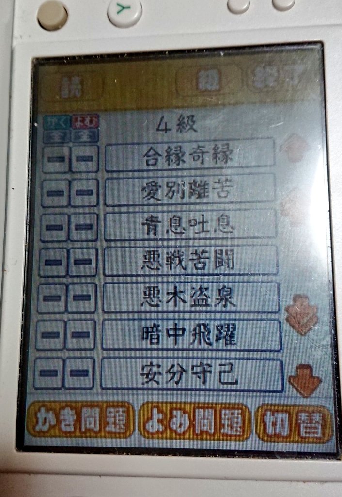 一日一四字熟語