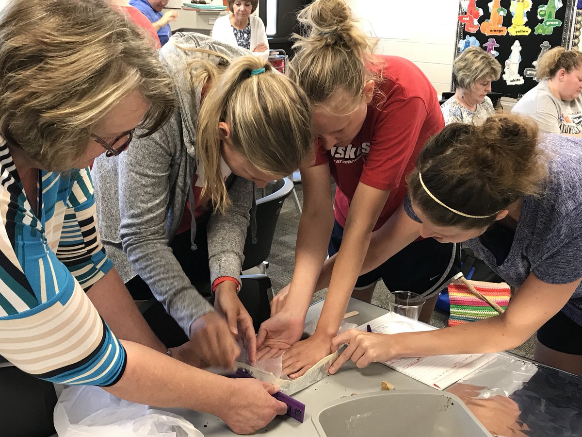 A_Wilson_NE's tweet photo. Biosolarization...one of many things we learned this week at #NebraskaSTEM class. This one required problem solving skills using area and percents. Amazing teamwork and ag engineering work yesterday on our garden beds!!! #nomorebindweed https://t.co/OX64CpuJYs