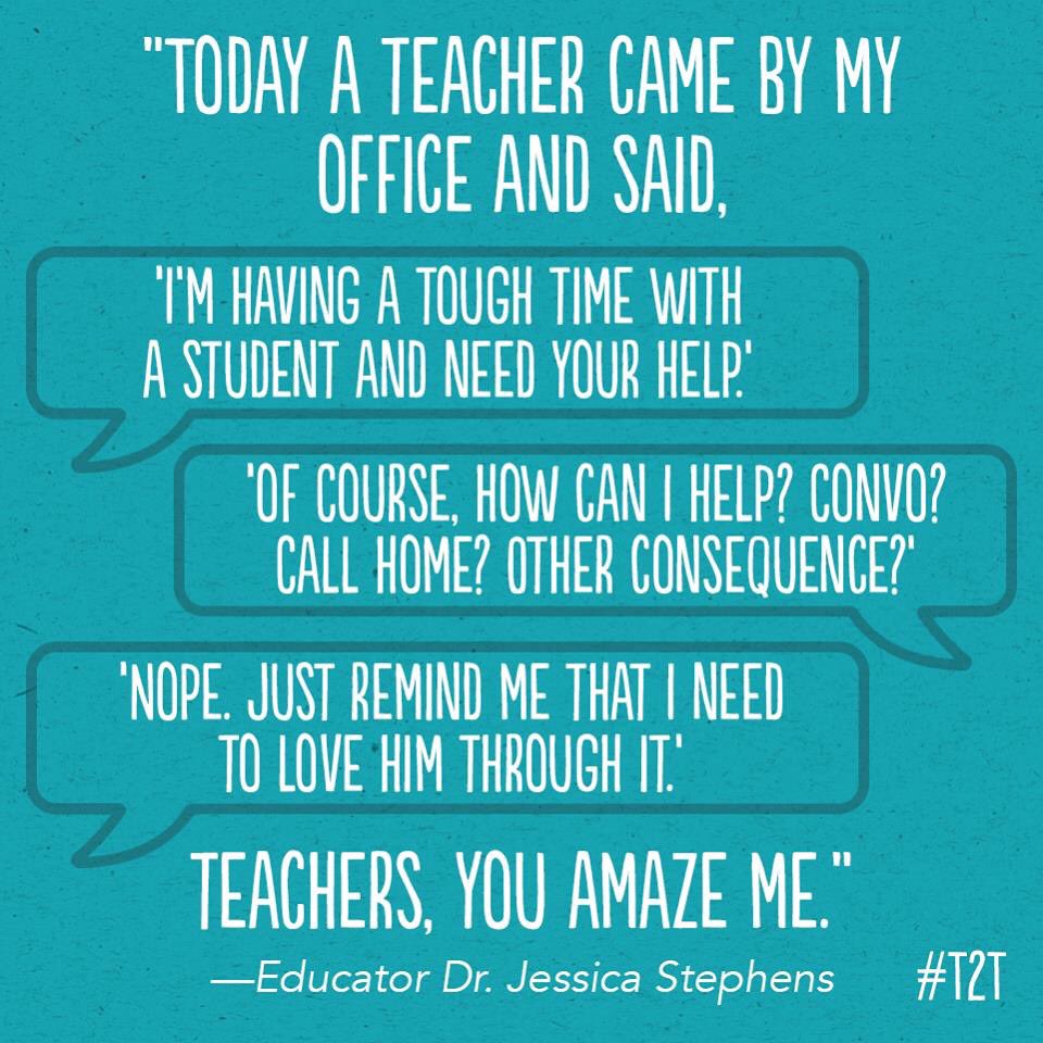 mrsCwheeler's tweet image. THIS. I struggled with a student most of the year. I was reminded that I needed to step back and see the bigger picture. Doing that allowed me to rebuild that relationship and we ended the year with “thank you” and hugs. 

#LearningMoment
