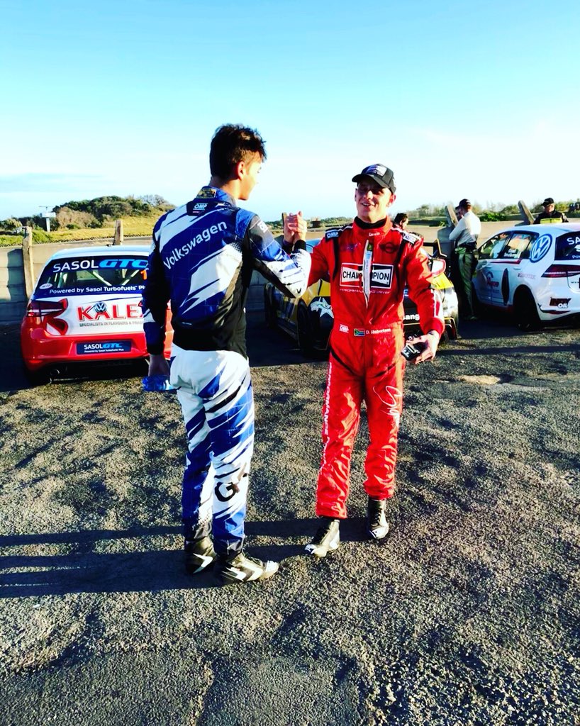 GTCmotorsport's tweet photo. Race 2 was another great one and Johan Fourie’s 1st win of 2018. Keegan Masters and Devin Robertson definitely didn’t disappoint in GTC2  #SasolGTC #sasol #racing #motorsport #fastcars #bmw #audi #vw #mini #honda #ford #southafrica https://t.co/CJNTQEW6iT