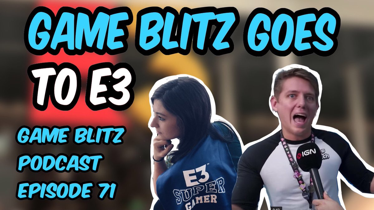 gameblitzshow's tweet photo. A new episode is now available! We tell stories from our trip to E3. Thanks to all the listeners for making this possible! https://t.co/PkGO0mq6Gm https://t.co/6nPqEafbUo