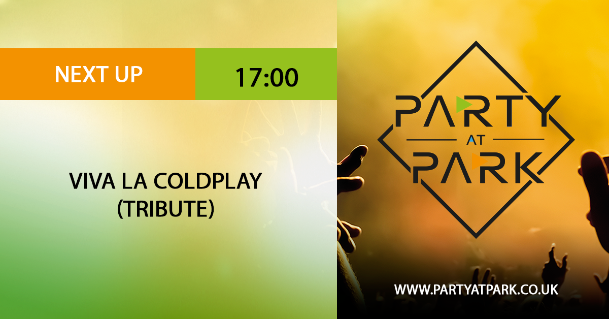 Party_At_Park's tweet photo. @vivalacoldplay2 is our next act live from The Main Stage, come and check them out!

#PAP18 https://t.co/2rtKlfncpd