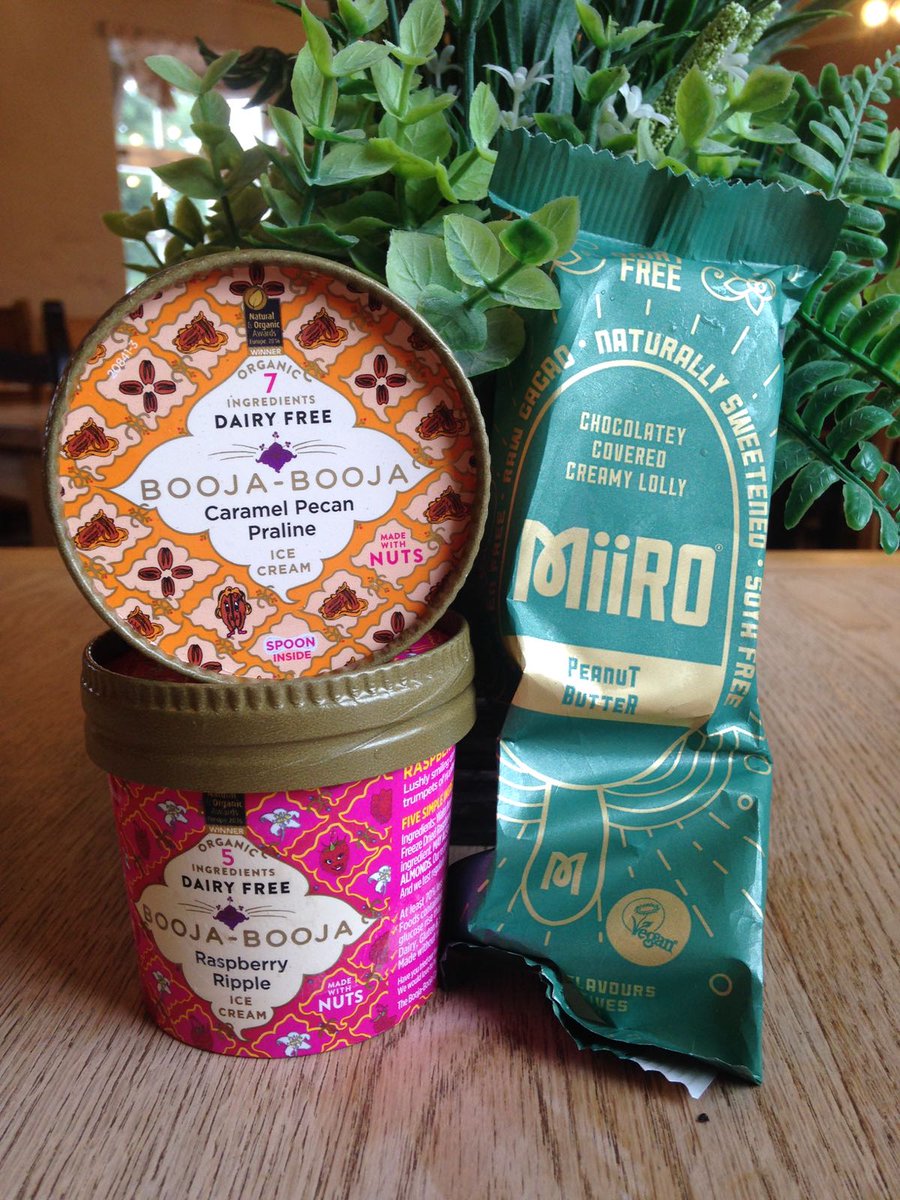 We listened to you

When we asked what your dietary requirements were so many said dairy free and gluten free

So we've started stocking 3 dairy free, refined sugar free and gluten free options from <a href="/BoojaBooja/">Booja-Booja</a> &amp; @Miiro_ice_cream 

Spread the word

#vegan #glutenfree #altrincham