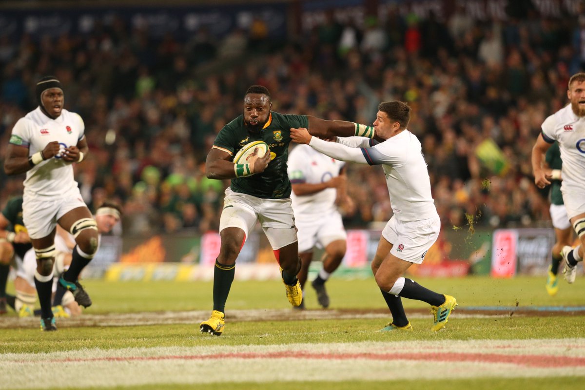 In his 100th test for South Africa, Tendai Mtwarira is in BEAST mode.  #Springbokgameday <a href="/Beast_TM/">Tendai Mtawarira</a>