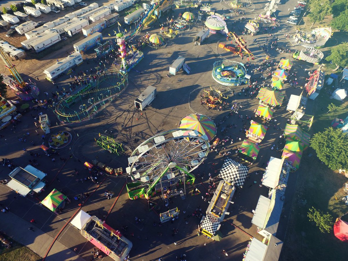 The San Joaquin County Fair gates open at 10am! Go to sanjoaquinfair.com to get your tickets and be a part of the fun, food, games, music, and more! 🎡