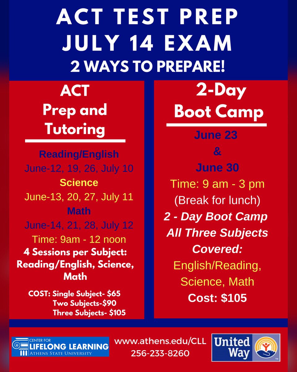 2-day boot camp starts soon! Register today, athens.edu/CLL.