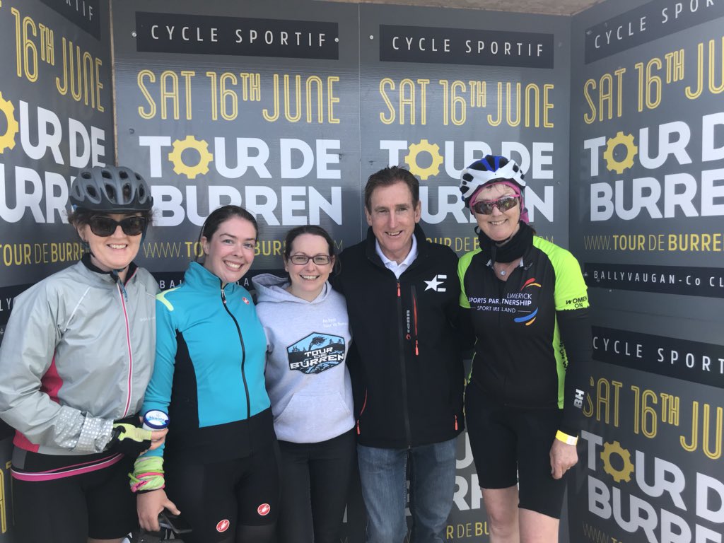 Limericksports's tweet photo. Great achievement by @Limericksports WOW participants who completed the Tour De Burren today after 12 week programme as part of @bikeweekie 👏👌 24 ladies took on the hills and the wind and achieved great personal goals 👏👏👏💪 #mybikeweek https://t.co/EqGnkOO6Nw