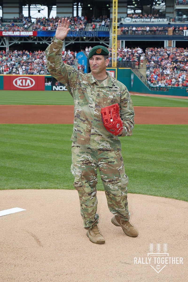 CleGuardians's tweet photo. We were honored to have Sergeant Major Sean Arnts throw out today's first pitch.

Sergeant Major Arnts has participated in 12 deployments across several areas, and is currently assigned as the Company Sergeant Major for Charlie Company, 3rd Battalion, 1st Special Forces Group. https://t.co/ADZbkRDwUW