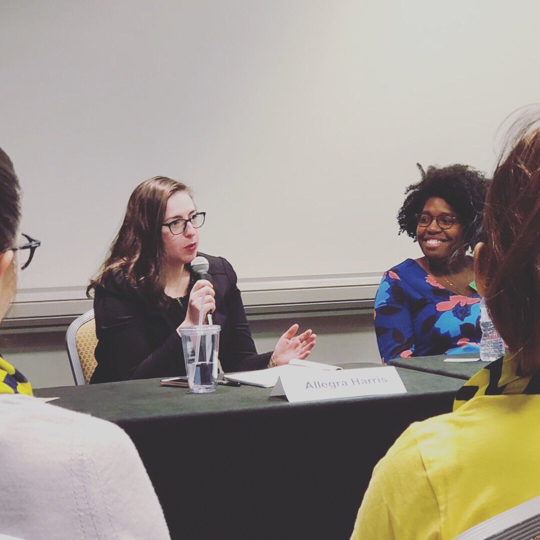 allegragharris's tweet photo. Thank you @fortefoundation for inviting me to speak to first years alongside such a talented group of women on our panel. Hope you all can Rock The First Year. #FortePowerUp #MBALife #WomenSupportingWomen https://t.co/nJwX8wxxqg