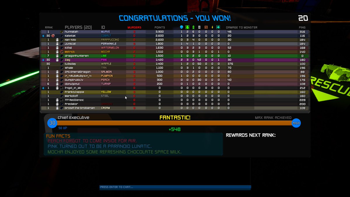 We're at FULL capacity in the <a href="/UnfortSpacemen/">Unfortunate Spacemen</a> Community Games! Looks like we need to start more servers. :) A good problem to have.