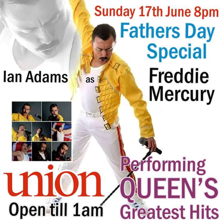levunion's tweet photo. Great #FathersDay #free concert with #FreddieMercury tribute act @levunion on Sunday 17 June from 8pm - #bookMondayoff https://t.co/20A0uxYoFW