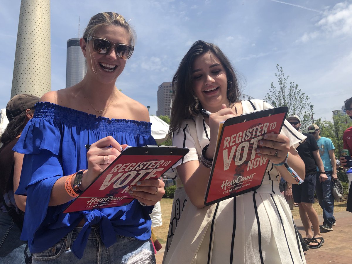 HeadCountOrg's tweet image. Tonight (6/16) you can #RegisterToVote with us here:

Dave Matthews Band - @BBTPavilion
Dead &amp;amp; Company - @CitiField
Aly and AJ - @marquis_theater
Revivalists - @NChasColiseum
Grizzly Bear - @MASS_MoCA
Taste of Randolph - @tasterandolph
Bayless &amp;amp; Cummins - @thebottomlounge