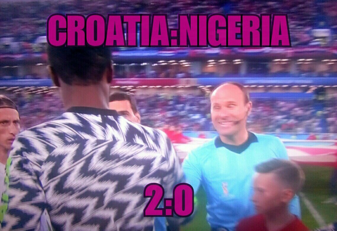 deevasoles's tweet photo. Oh well, we participated but Croatia came ready!

#football
#russia2018
#worldcup
#nigeria
#croatia
#supereagles
#game https://t.co/IRa3PWYpdj