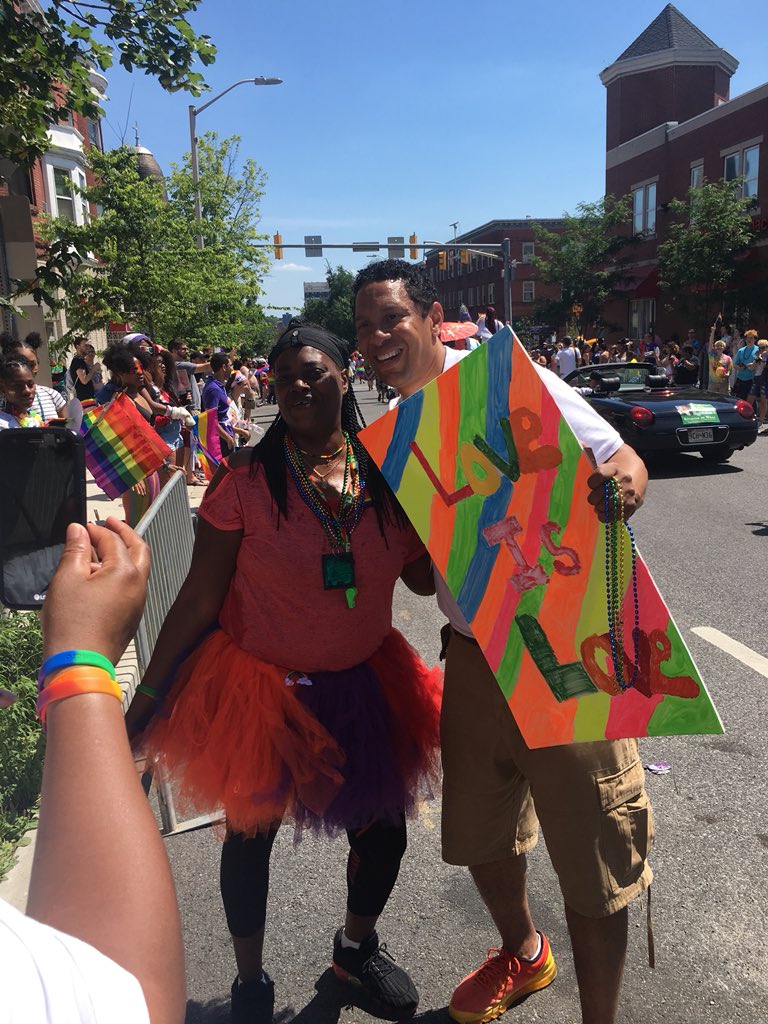 ivanjbates's tweet photo. I gotta show some more love to  #pridebaltimore. The support was overwhelming! 

Early Vote- June 14th-21st 
Election Day- June 26th 
#batesforbaltimore https://t.co/u6nZUmbSIC