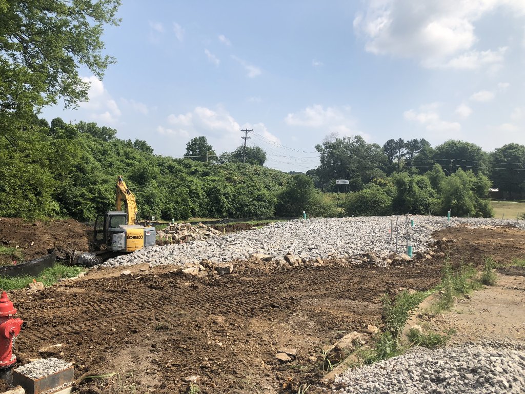 OpenTableNash's tweet photo. Update from the #VillageAtGlencliff! The ground is level, the sewer line is connected and we're getting closer to creating homes and community on this land!
#opentablenash #housingendshomelessness #housinghealinghope https://t.co/CjZdHRuvtw