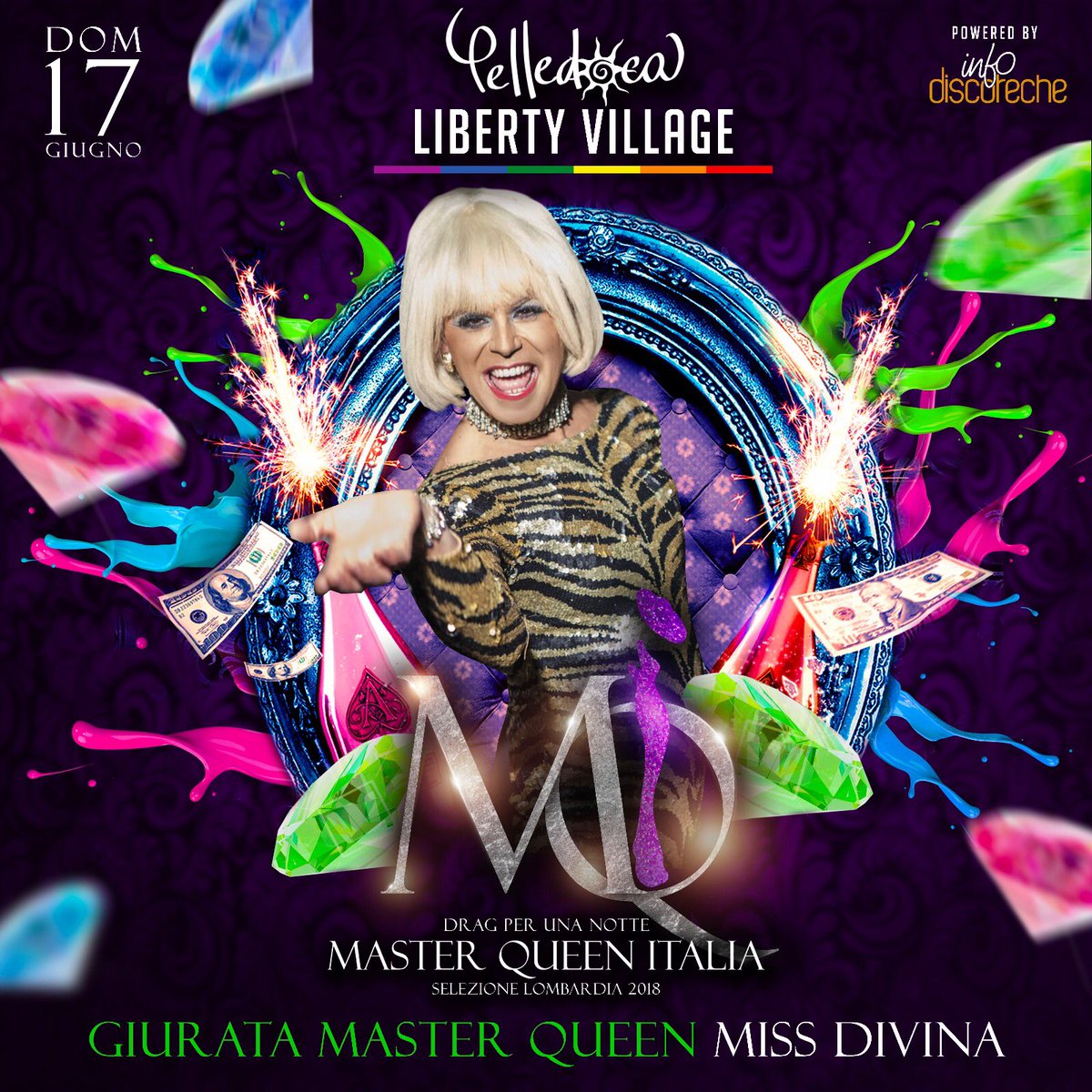 missdivinadrag's tweet photo. Domani sera Domenica 17 giugno 2018 👉🏻 liberty Village Milano pelledoca insieme a @Carmenrusso_ #carmenrusso #missdivina #nanadrag #masterqueen ❤️ per una serata fantastica insieme #❤️ https://t.co/8nojhQG6F1