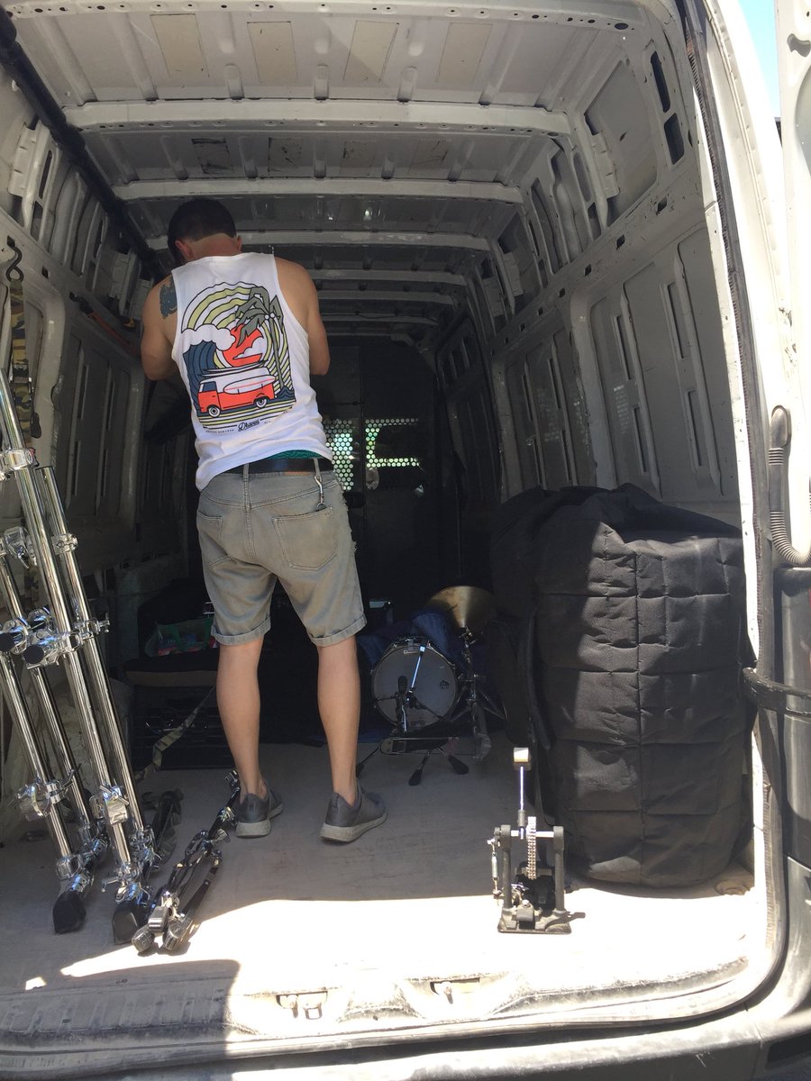 Polyvamp's tweet photo. Van is loaded up. Albany, we’re coming for ya! See you at Parish Public House TONIGHT! @nysmusic https://t.co/u6KZ21ZsOD