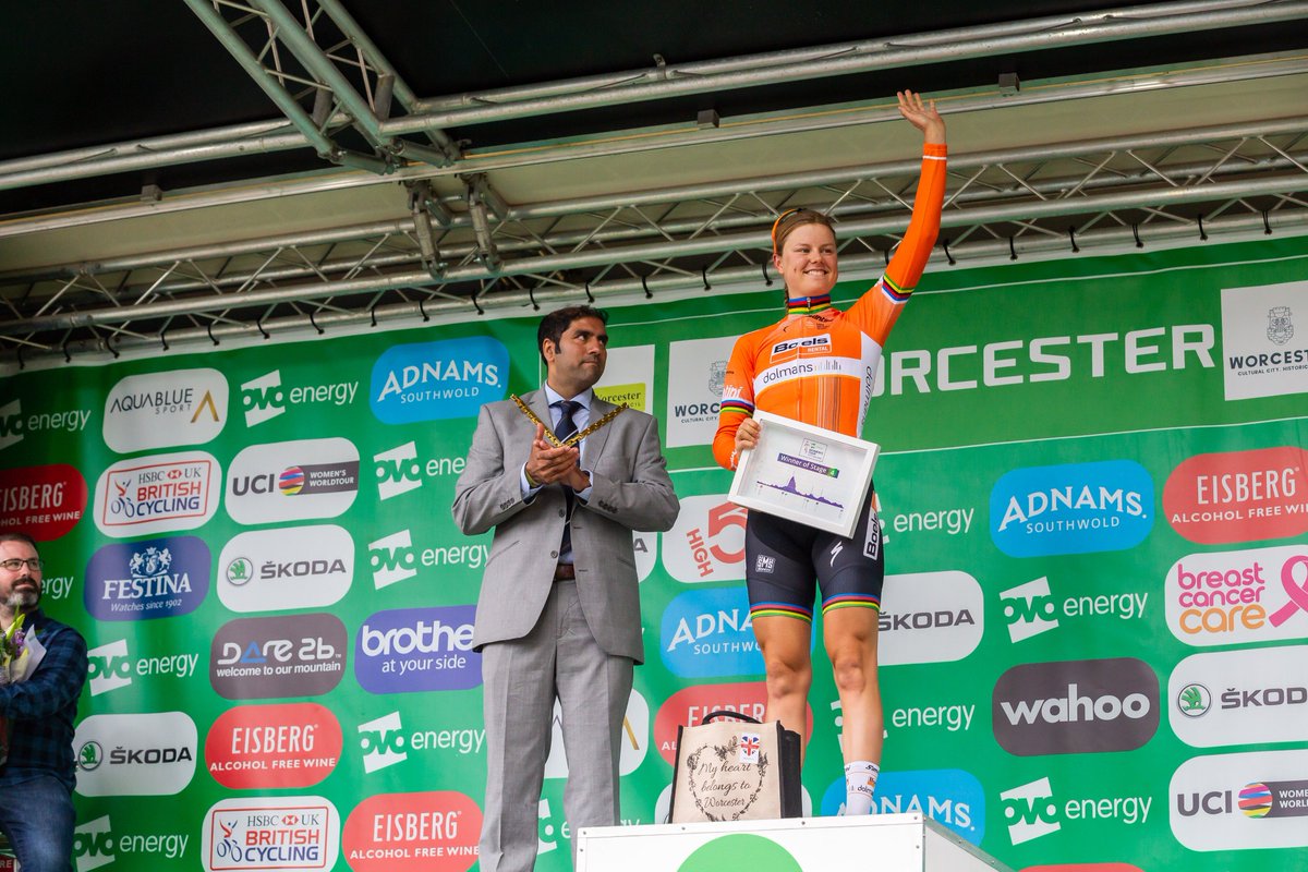 myworcester's tweet image. Congratulations to @AmalieDiderikse for winning Stage 4 of the #OVOWT @thewomenstour in #Worcester. Fantastic race and finish! #UCIWWT