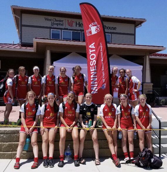 16U Girls <a href="/MPB1990/">Michael Brown</a> is the first team thru to the @USYSPCUP Semi-Finals tomorrow! #MinnYouthSoccer #repersentMN 🏆🏆🏆