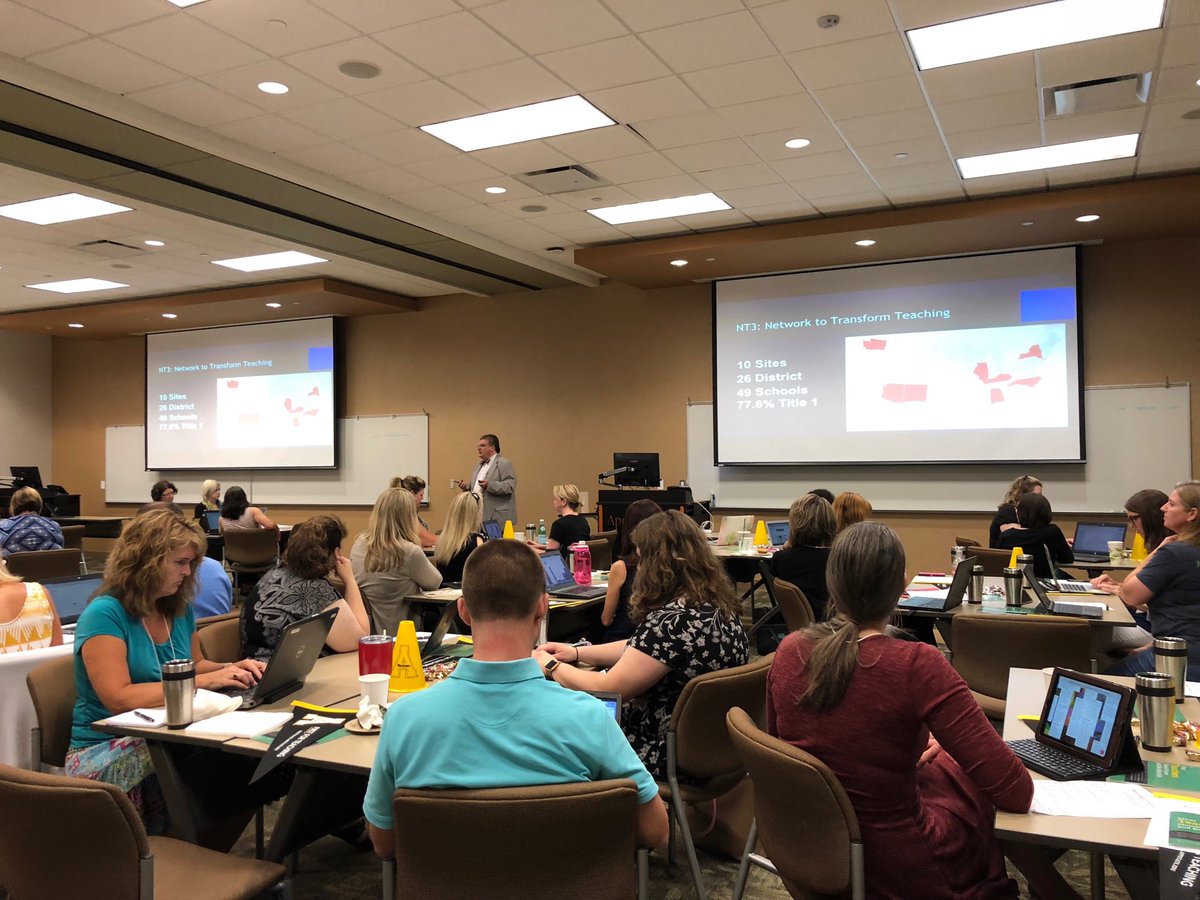 MonicaLambertma's tweet photo. ⁦@TeachGoodThings⁩ shares ⁦@NBPTS⁩ Body of Knowledge with ⁦@AppstateRCOE⁩ alums. #nt3 https://t.co/0nqGzTLNFb