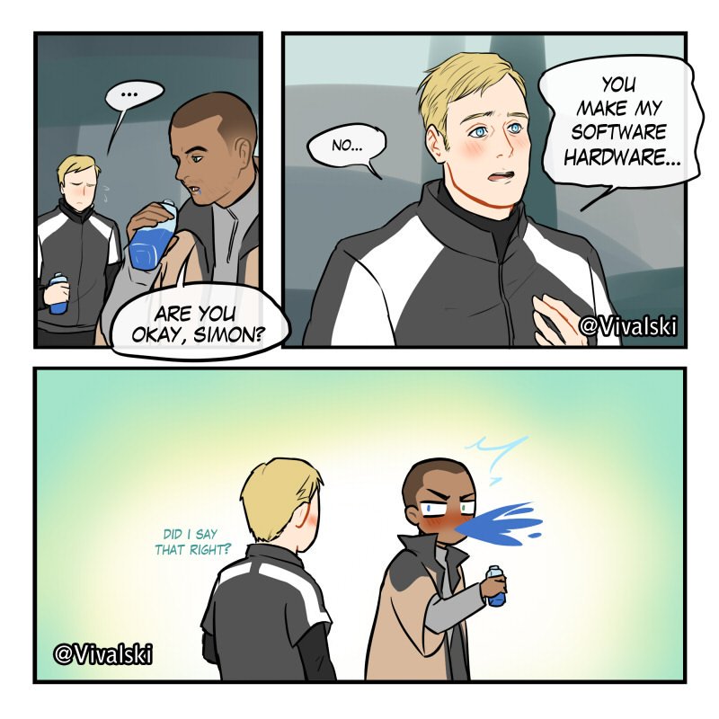 Oh Simon~ ? #DetroitBecomeHuman #markus #simon 