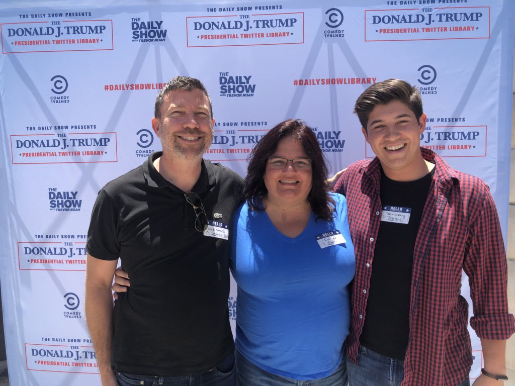 SheriLunn's tweet photo. Last weekend in .@WeHoCity for .@ComedyCentral’s #TrumpTwitterLibrary. Don’t miss out - it’s brilliant and so well done. #WeHo #Trump #TwitterPresident https://t.co/jADdqWTdVS