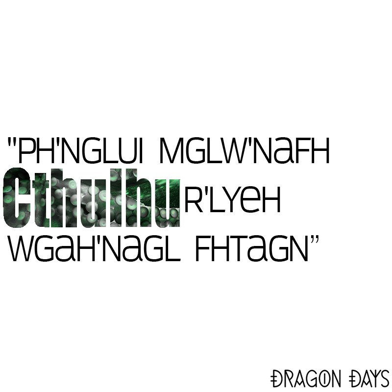 Glücklicherweise liegt Stuttgart an keinem Ozean. Sonst könnte einer unserer Schwerpunkte 2018 uns zum Verhängnis werden...

#dragondays18  #stuttgart #cthulhu #fantastikfestival #lovecraft #horror #dragondays
