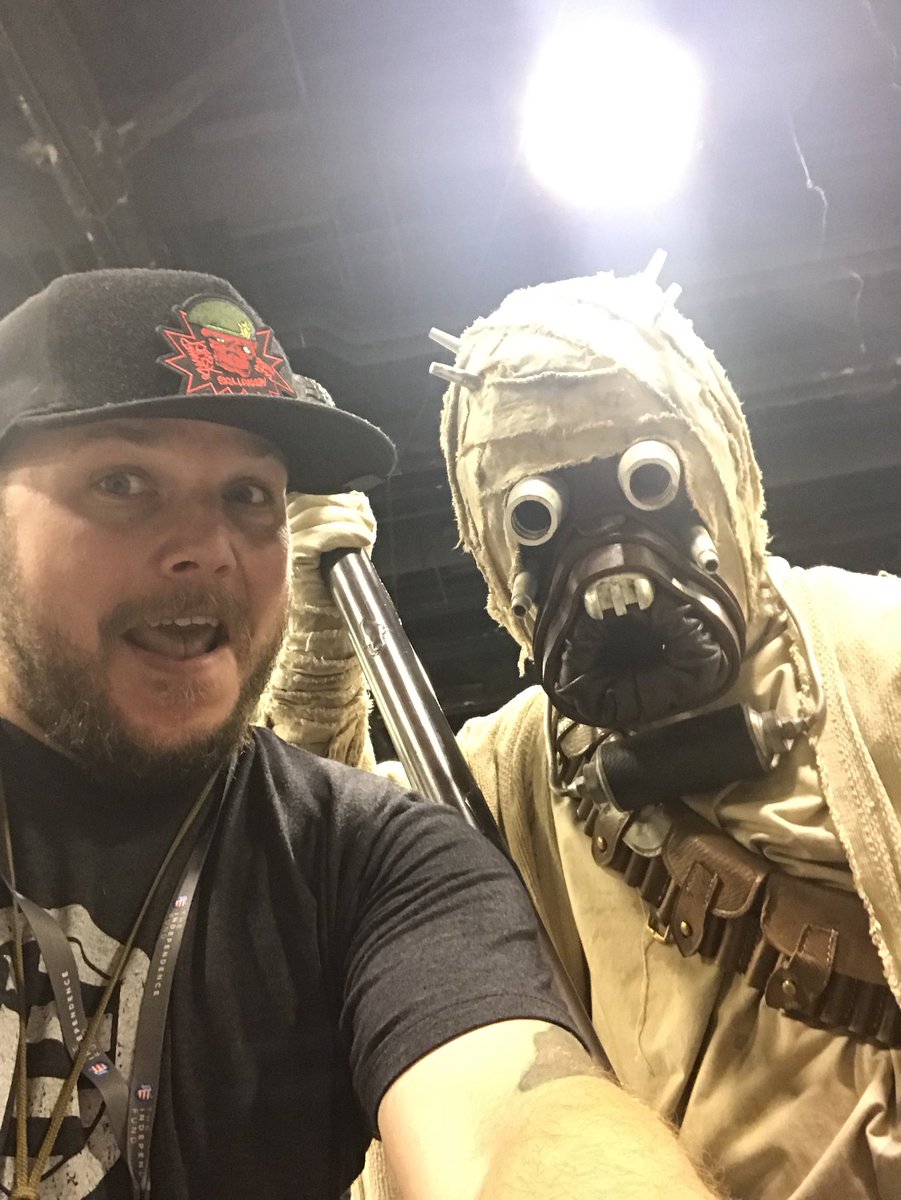 The <a href="/CarolinaGarrisn/">Carolina Garrison</a> of the <a href="/501stLegion/">501st Legion</a> was enjoying the <a href="/IndyFund/">The Independence Fund</a> booth today at #heroescon in Charlotte!