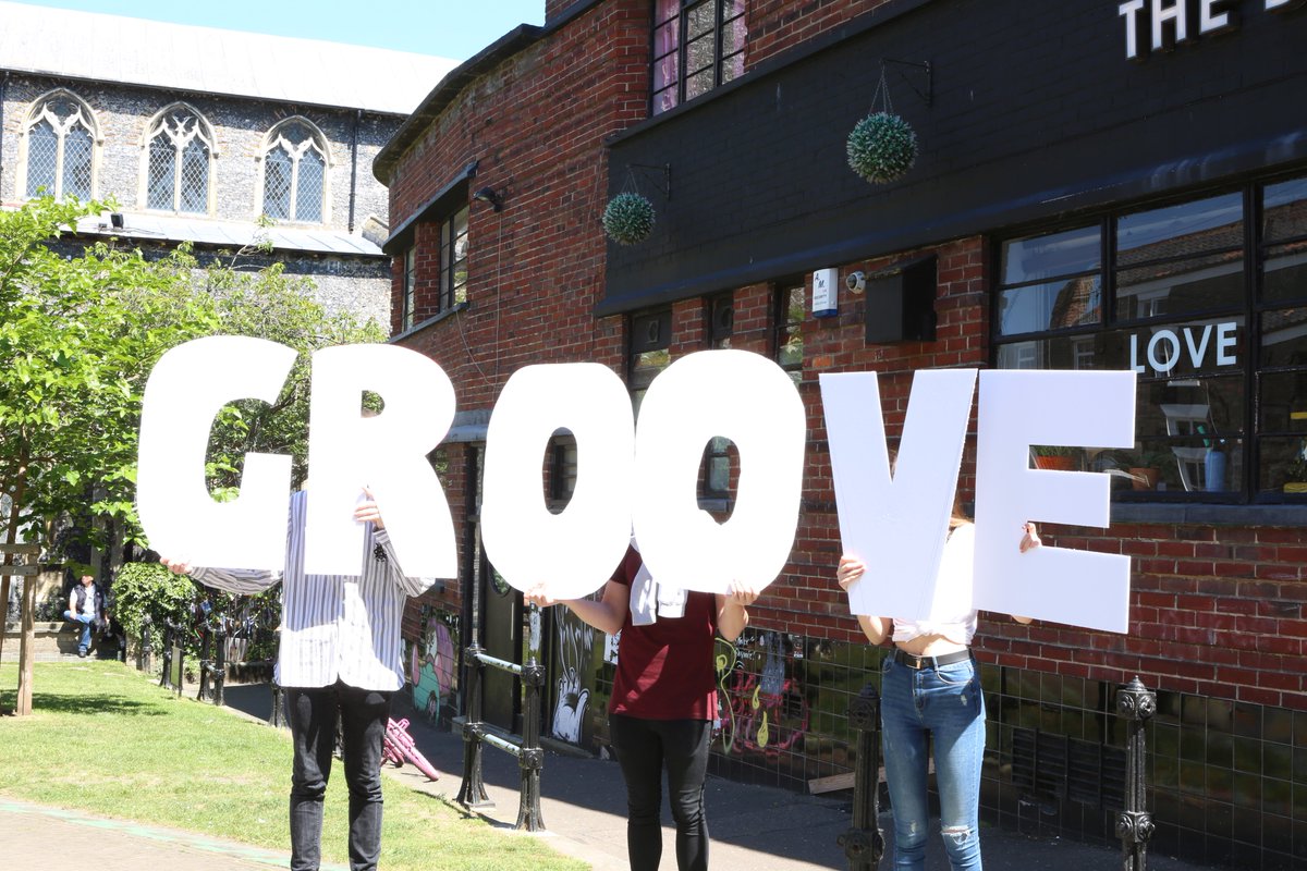 Did you spot the word ‘Groove’ around Norwich? Look out for this at One Two Groove on 21st June 2018 at Platform Theatre at City College Norwich