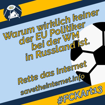 totmacherx's tweet photo. Schützt die Informationsfreiheit! 

Du willst deinen Standpunkt in sozialen Medien mit den nötigen Quell-Links versehen? Diese Option wirst du bald nicht mehr haben: https://t.co/wrsu6sJXZG 

#FCKArt13 #SaveTheInternet #SaveOurInternet https://t.co/bw3uFBZq9Z