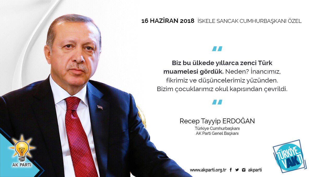 AK Parti على X: “Biz bu ülkede yıllarca zenci Türk muamelesi gördük.”  t.coQOVQAjMQ7U t.coAWVRDZVgxg  X