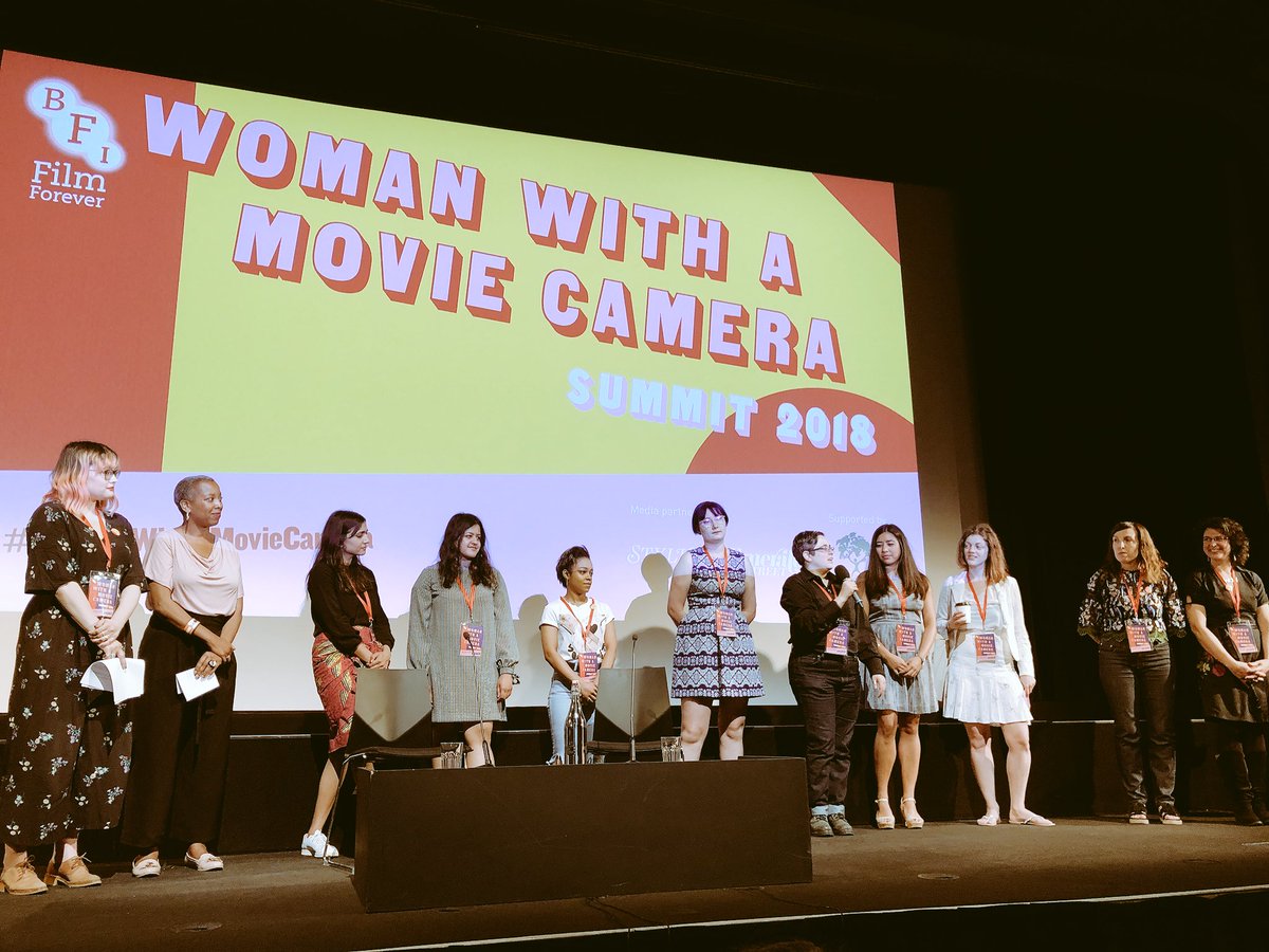PapayaFilms's tweet photo. Today @MunroeBergdorf was meant to be at #WomanWithAMovieCamera but wasn’t able to attend. Our Digital Publisher took this amazing picture of the summits other speaker who came on stage &amp; offered their full love &amp; support to Ms Bergdorf which was reciprocated by the audience. https://t.co/9TtHXQ1wxm