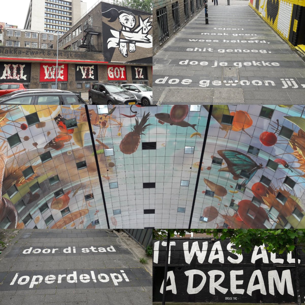 WillekevdWeerd's tweet photo. #sightseeing in #Rotterdam is ook #artseeing ! #seerotterdam #biketour #loperdelopi #artlover #markthal #streetart https://t.co/F58y63260J