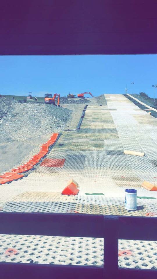 BIG NEWS ! ❄️ Llangrannog is extending !! Our local dry slope is transforming into a bigger slope, giving more room for training and freestyle. Join us in september to christen the new slope ❄️🎉 #abersnow