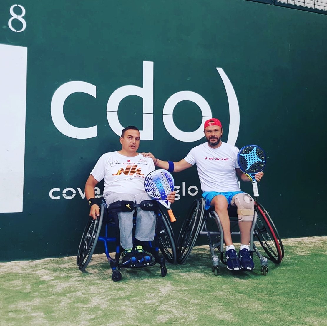 CastiRufi's tweet photo. Nos metemos en la final de consolación mañana a las 10:30 . 
Cumplidas las expectativas en este torneo junto a mi compi Álvaro Guerra.  ¡¡¡¡ Vamos Nico un último esfuerzo!!!!
@StarVie #ClubdePadelDamm #VíctorCarreton #Carefisioterapia #EstrellaDamm #FundacionDamm #Munichsports https://t.co/R6i9SpCprI