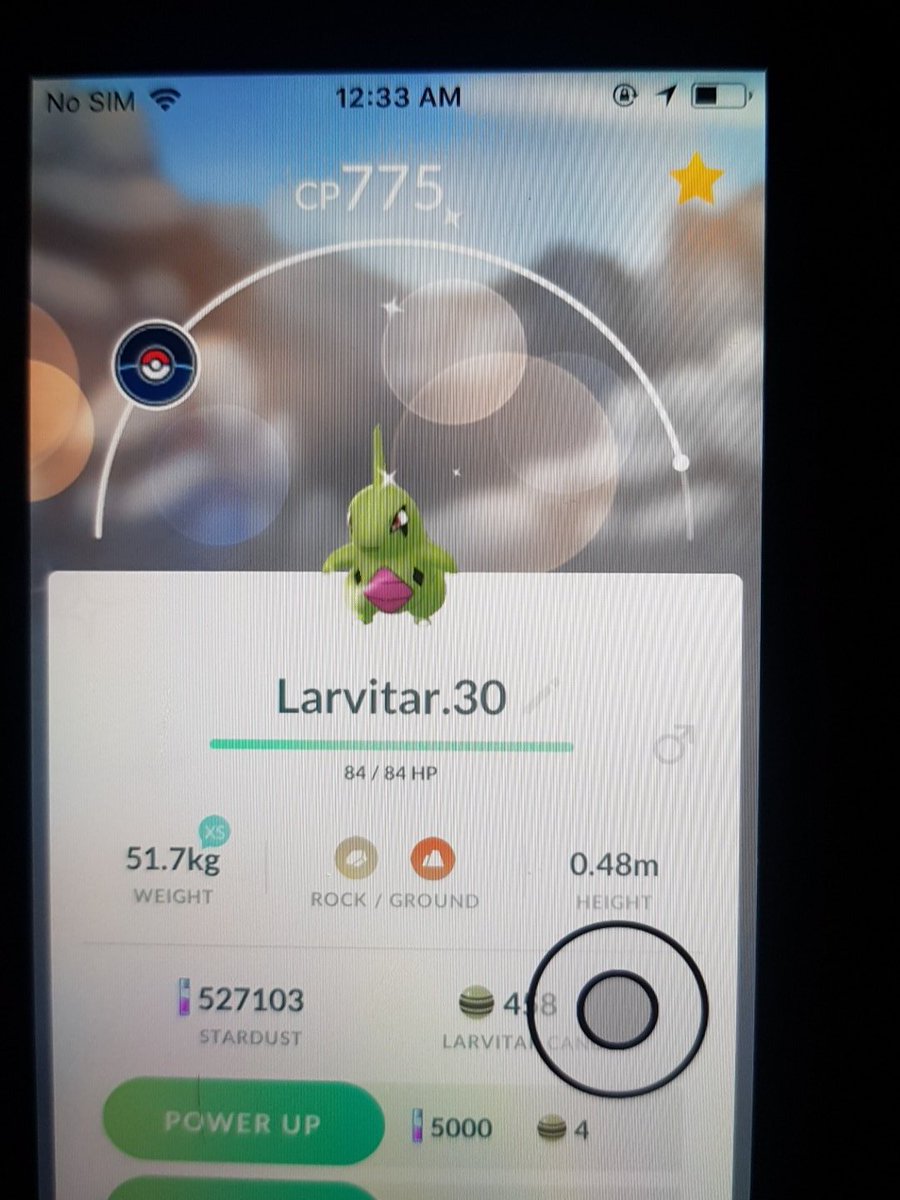 Larvitar 100 Iv Chart