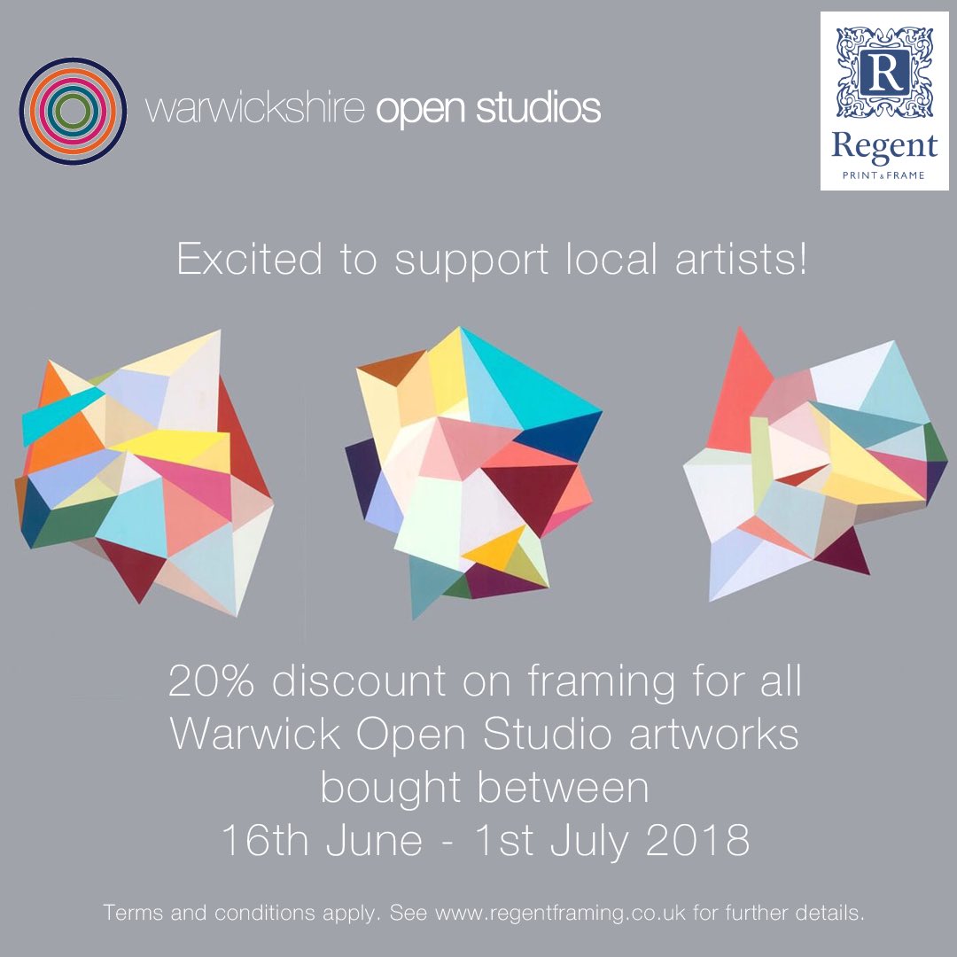 regentframing's tweet photo. Excited to promote local artists with 20% discount on framing of art bought from participating artists! Ts&amp;Cs apply. See: https://t.co/UYlJn8wCVn for more details.  @WarwickshireOS https://t.co/xlDBFQLR8l