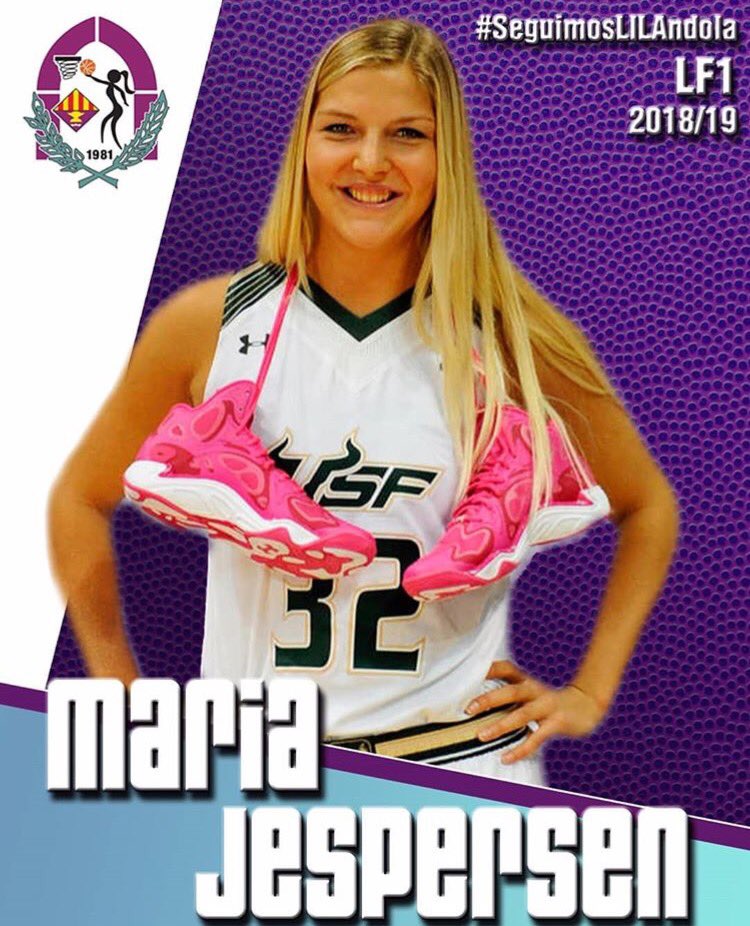 vnghoops's tweet photo. Our player @mariasjespersen has signed her first pro bball contract in Europe to play for Spanish LF1 team @femenisantadria . Congratulations Maria #usfbulls #ligadia #spain #vnghoops https://t.co/iTjpbUwux4