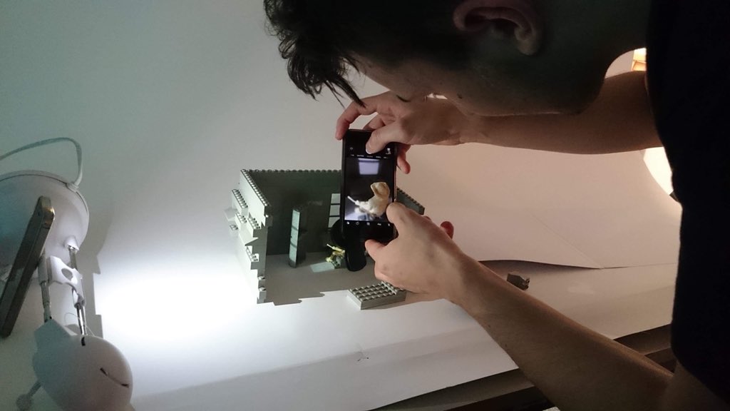 busstopmusical's tweet photo. We’ve been hard at work (and having fun) building our set out of Lego and photographing it ready to begin drawing our storyboards! Big thank you to Chris Wright and the Leicester Media School Drawing Centre for helping us out! #supportindiefilm #storyboarding #drawing https://t.co/HB8WN8lSj6