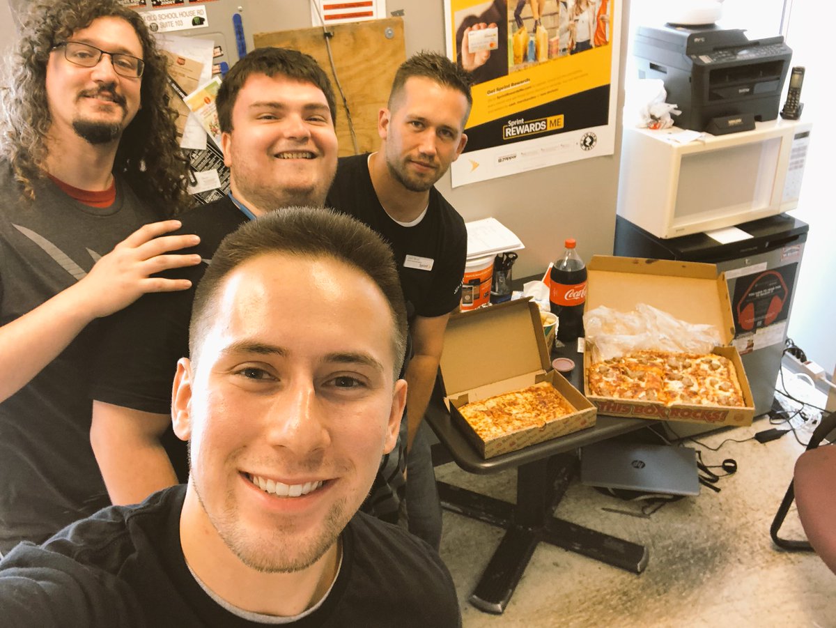 UWChrisMartinez (@uwchrismartinez) on Twitter photo Pizza party to celebrate a great sales day in Oconomowoc. <a href="/TogetherUW/">Universal Wireless</a> #1mentality #nosalewalks #sprint #alwaysgettingbetter Pizza party to celebrate a great sales day in Oconomowoc. <a href="/TogetherUW/">Universal Wireless</a> #1mentality #nosalewalks #sprint #alwaysgettingbetter
