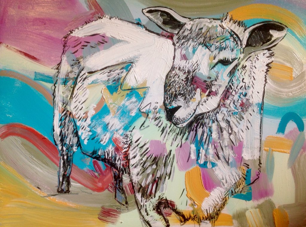 New work for <a href="/HolmfirthArtWK/">Holmfirth Artweek</a> <a href="/artinthepen/">Art in the Pen</a> - developing large scale works now several others have sold #cupboardbare #NewWork <a href="/yorkshire_art/">North Art</a> <a href="/YorInspired/">YorInspired</a> <a href="/northyorkmoors/">North York Moors NP</a> #oilpainting #artist #ArtOfTheDay #sheep #interiorart #interiordecor #colourpop #art #commissions #artforsale