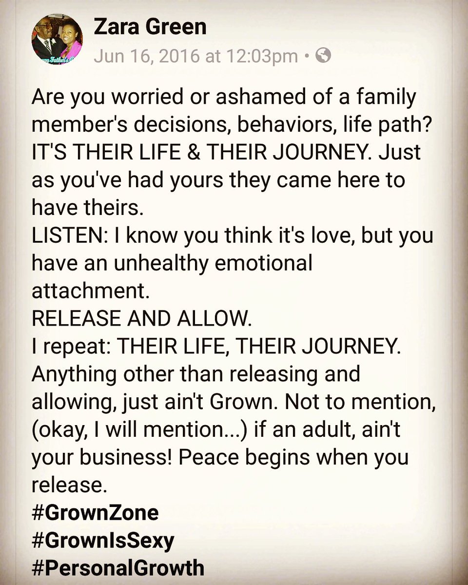 They get to decide how much of what you tried to instill, they allow to stick. We each have a right to decide what we want, even when others don't believe it's is best for us. 
RELEASE AND ALLOW.
NOT YOUR JOURNEY.
#TimelessMessage
#YourConsigliere
#PersonalGrowth
#LifeIsNotUnfair