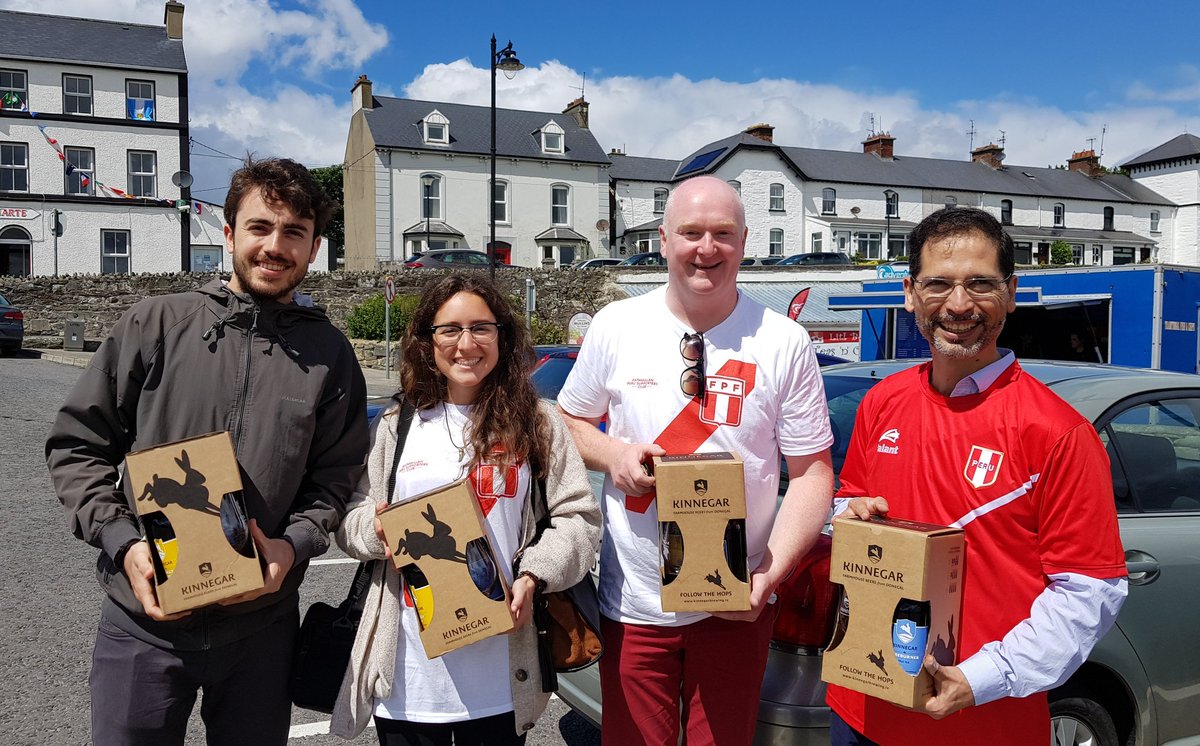 Alberto12111964's tweet photo. Ready in Rathmullan for #Peru's first match #WorldCup2018 and enjoying Irish hospitality #PER https://t.co/ixcS0dbhB5